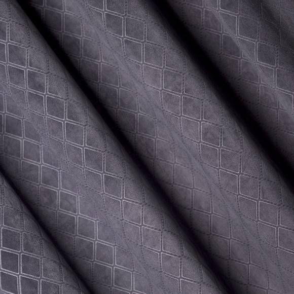 Zasłona z kółkami GEOMETRY CHIC 140x270 c.szary
